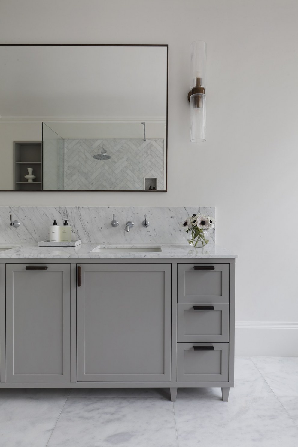 Wandsworth Family Home | Main Bathroom Vanity  | Interior Designers